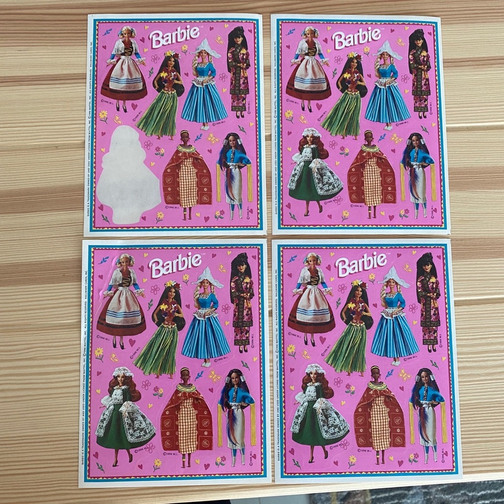 Barbie Dolls of the World Collection Stickers